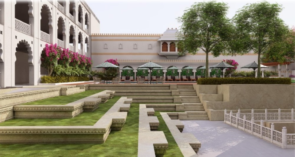 Saheliyon ki Baodi- Stepwell Courtyard